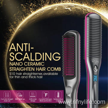 mens hair straightening comb